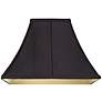 Square Curved Black Lamp Shade 6x14x9 1/2 (Spider)