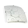 Thumbnail3 of Square Flush Mount Ceiling Light with Scroll Swirl Design more views