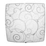 Thumbnail4 of Square Flush Mount Ceiling Light with Scroll Swirl Design more views