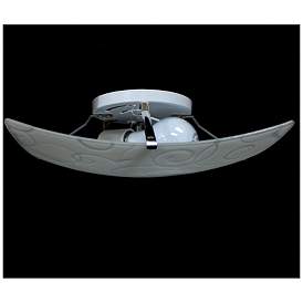 Image5 of Square Flush Mount Ceiling Light with Scroll Swirl Design more views