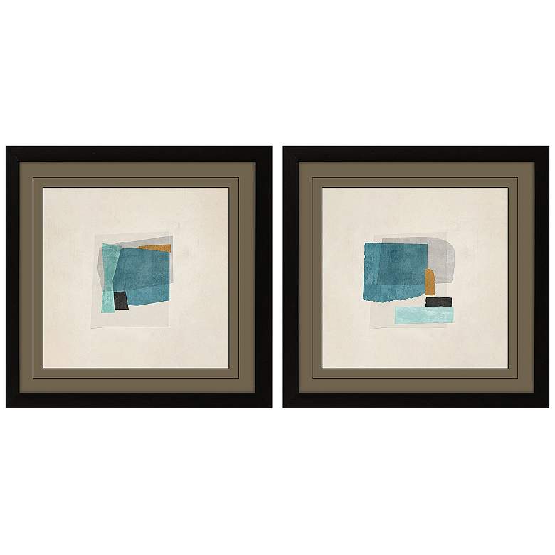 Image 1 Square Form 26"W x 26"H Framed Art Set of 2
