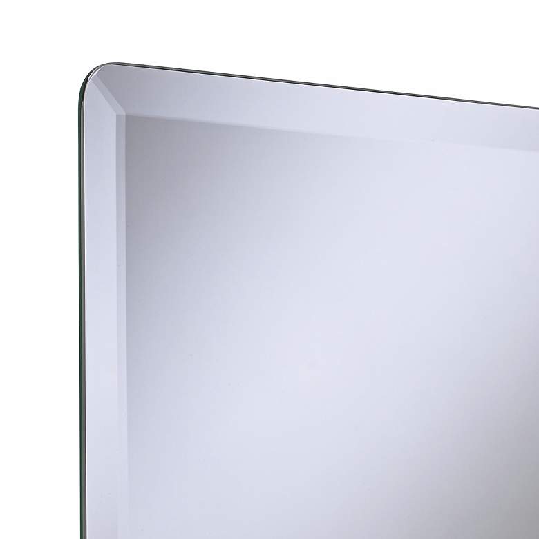 Image 3 Square Frameless 18" Wide Beveled Wall Mirror more views