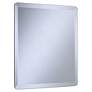Square Frameless 18" Wide Beveled Wall Mirror