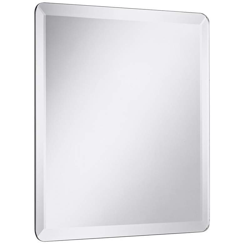 Image 4 Square Frameless 24 inch Beveled Vanity Wall Mirror more views