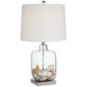 Square Glass 21 3/4" High Fillable Table Lamp