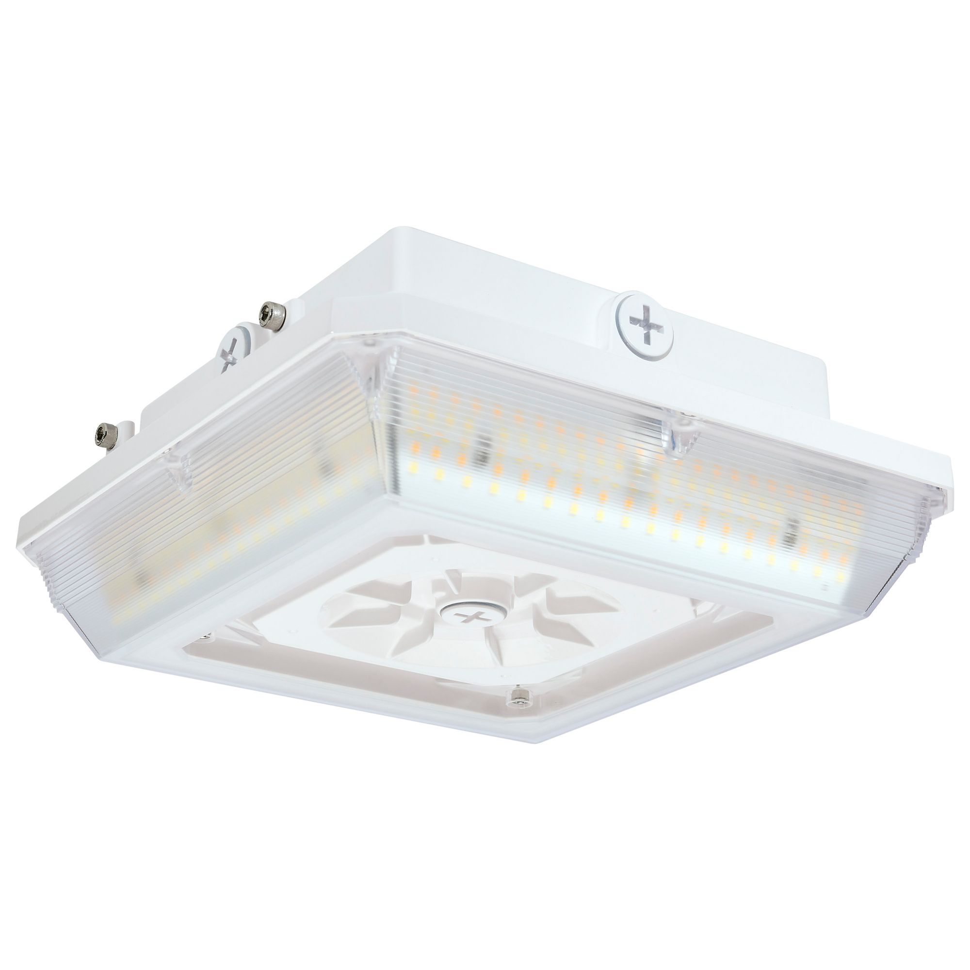 Image 2 Square LED Wide Beam Angle Canopy Light 3K/4K/5K CCT Selectable 20W/30W/45W more views