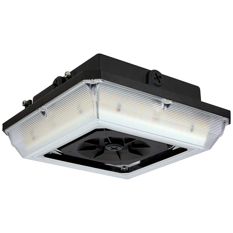 Image 1 Square LED Wide Beam Angle Canopy Light 3K/4K/5K CCT Selectable 20W/30W/45W
