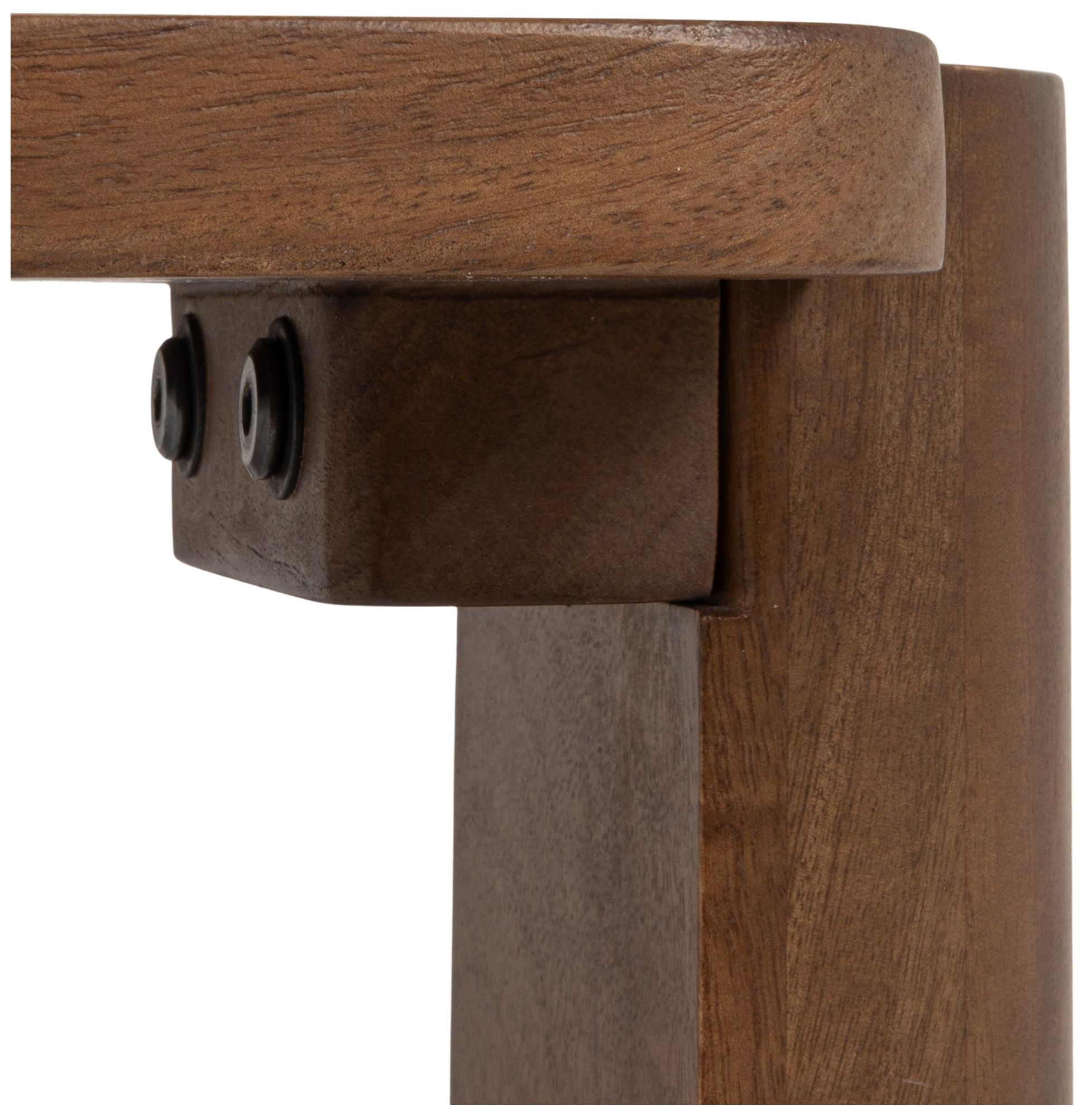 Image 5 Square Mango Wood Coffee Table, Walnut Finish more views
