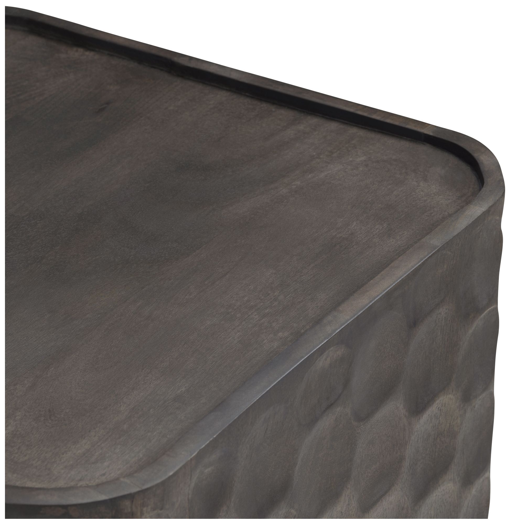 Image 4 Square Rich Brown Solid Wood Accent End Table more views