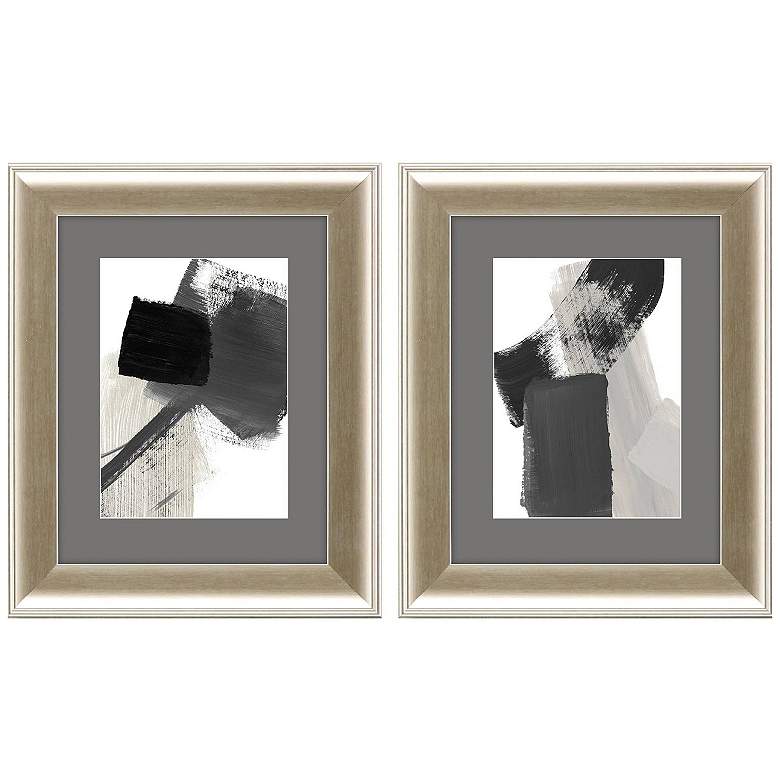Image 1 Square Tendencies 11"W x 13"H Framed Art Set of 2