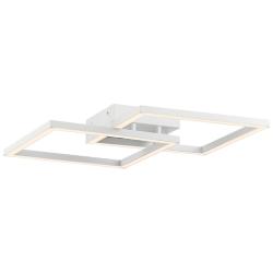 Squared 18 1/2" Wide White LED Ceiling Light