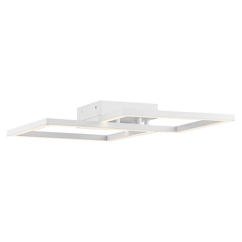 Image 3 Squared 18 1/2" Wide White LED Ceiling Light more views