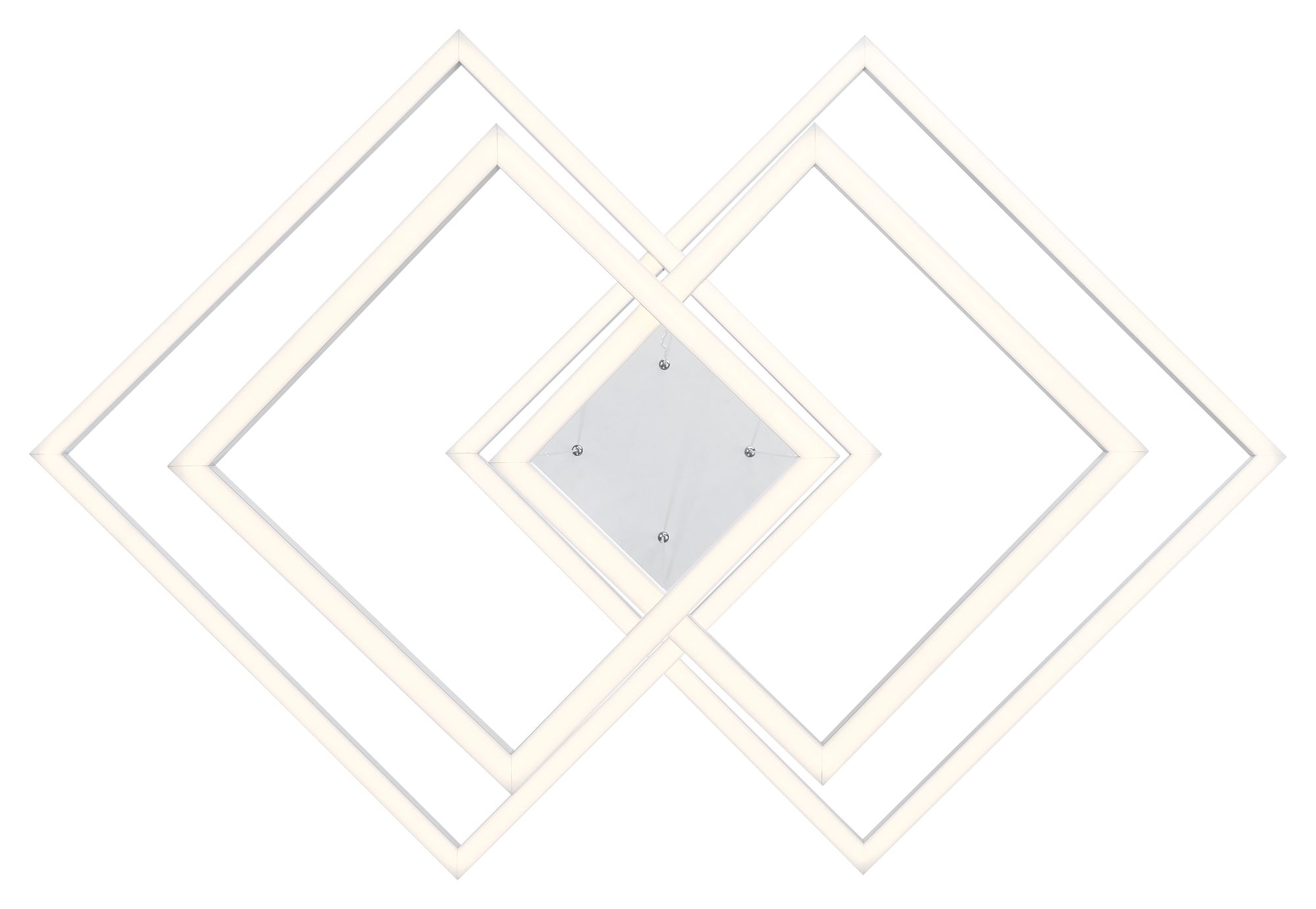 Image 4 Squared 30 1/4" Wide Geometric White Finish Modern LED Pendant Light more views