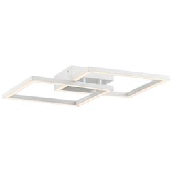 Squared - Ceiling/Wall Mount - 19&quot; - White Finish - White Acrylic