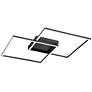 Squared - Ceiling/Wall Mount - 30" - Black Finish - White Acrylic in scene