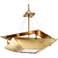 Squared Up 28 1/4" Wide Gold Leaf 4-Light Chandelier