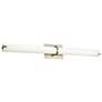 Squire 26 1/4" Wide Brushed Nickel Round LED Modern Bath Light