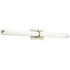 Squire 26 1/4" Wide Brushed Nickel Round LED Modern Bath Light