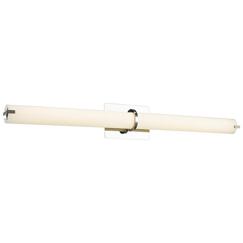 Image 1 Squire 26 1/4" Wide Chrome Round LED Modern Bath Light