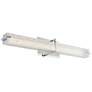 Squire 26 1/4" Wide Chrome Water Glass Modern LED Bath Light