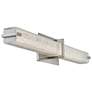 Squire 26 1/4"W Brushed Nickel Water Glass Modern LED Bath Light