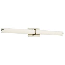 Squire 38&quot; Wide Brushed Nickel LED Modern Bath Light