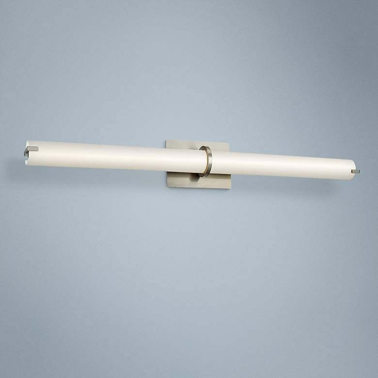 Image 1 Squire 38" Wide Brushed Nickel LED Modern Bath Light