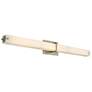 Squire 38" Wide Brushed Nickel Square LED Modern Bath Light