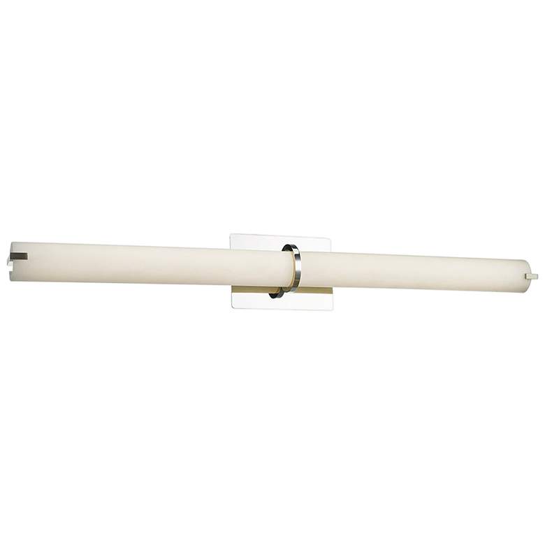 Image 2 Squire 38" Wide Chrome Round LED Modern Bath Light