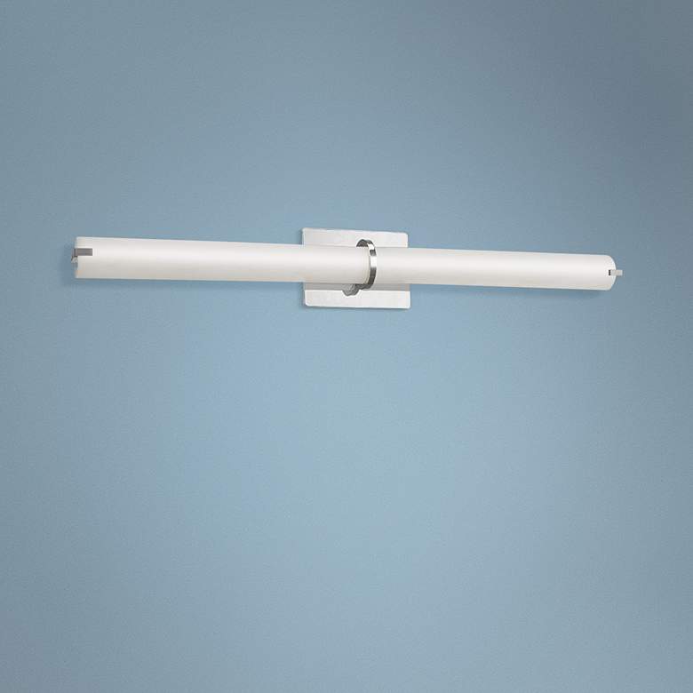 Image 1 Squire 38" Wide Chrome Round LED Modern Bath Light