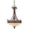 Squire Collection Crusted Umber Scavo Glass Chandelier