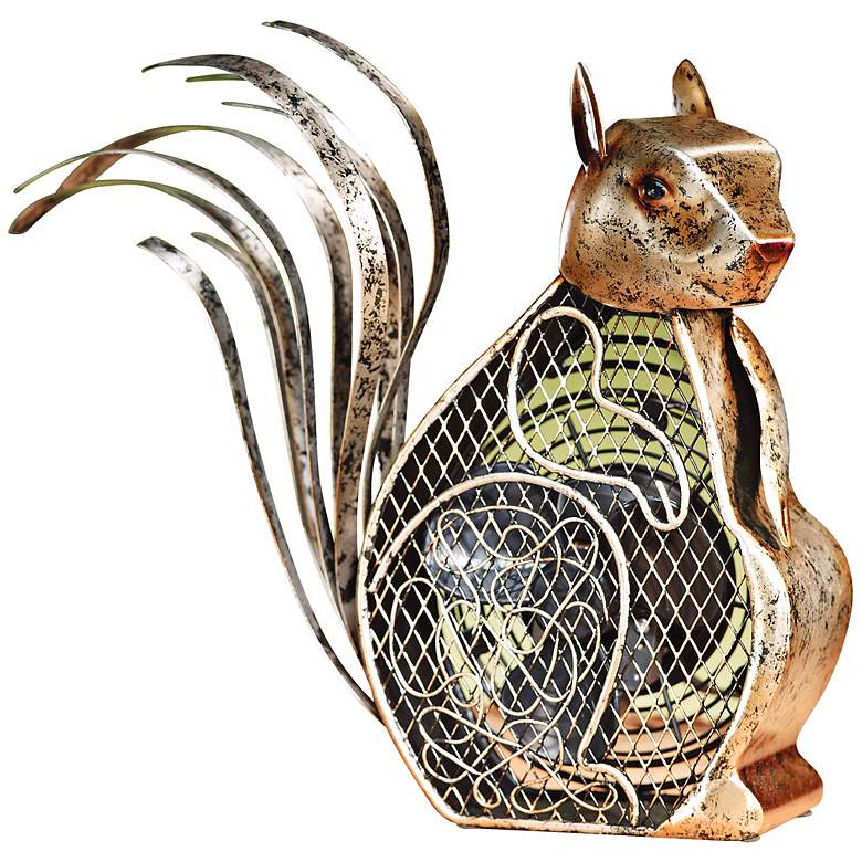 Image 1 Squirrel Figurine Decorative Desk Fan