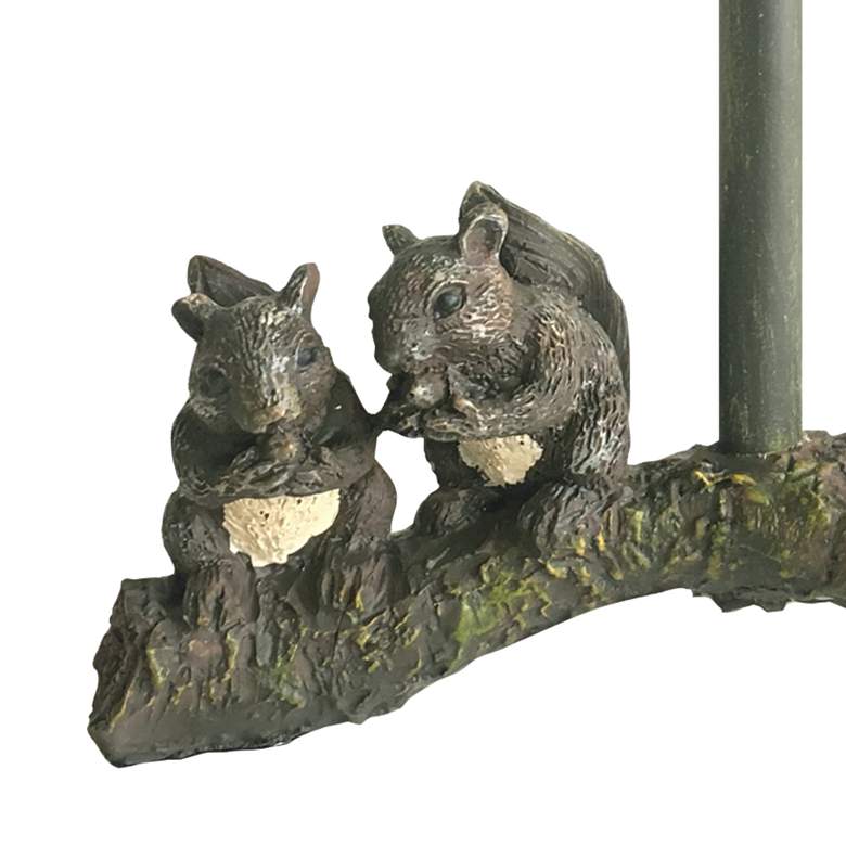 Image 2 Squirrel Nutty Buddies 12 inch High Rustic Cottage Small Accent Table Lamp more views