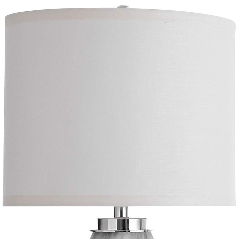 Image 2 St. Austell 31 3/4 inch Gray and White Swirl Glass Night Light Table Lamp more views