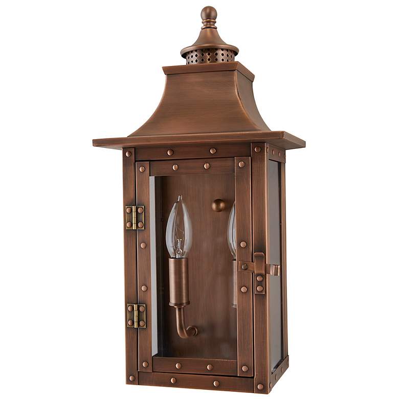 Image 2 St. Charles 16 1/2" High Copper Patina Outdoor Wall Light more views