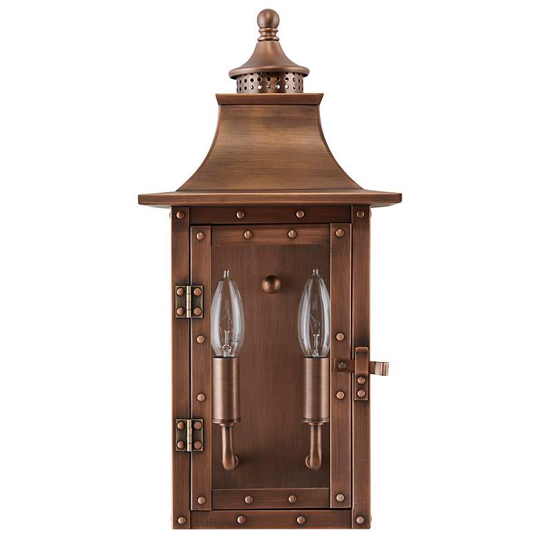 Image 3 St. Charles 16 1/2" High Copper Patina Outdoor Wall Light more views