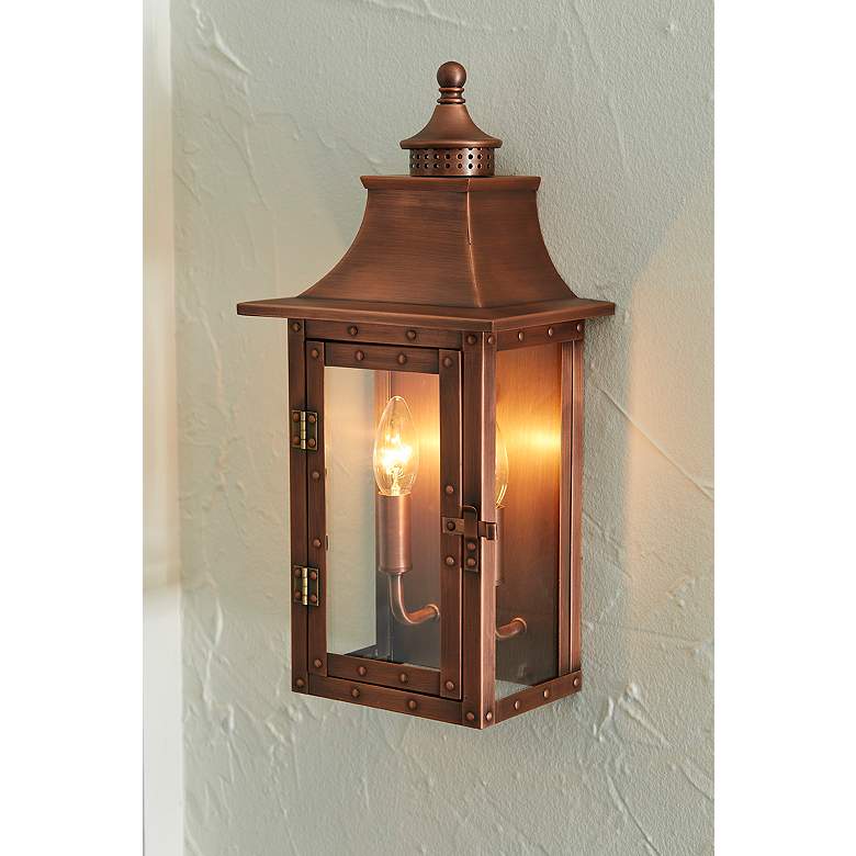 Image 6 St. Charles 16 1/2" High Copper Patina Outdoor Wall Light more views