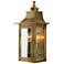 St. Charles 16 1/2"H Aged Brass 2-Light Outdoor Wall Light