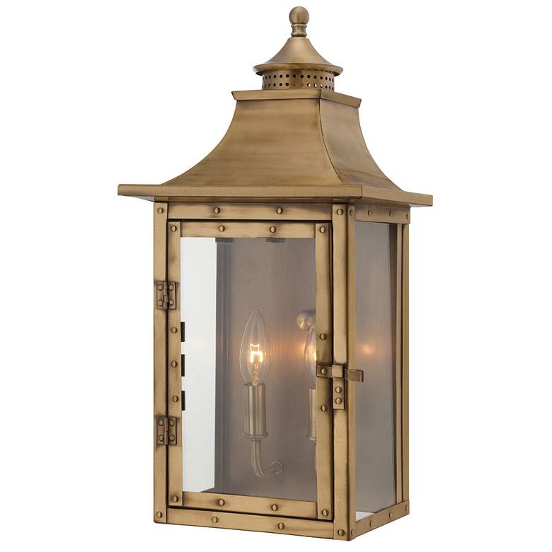Image 1 St. Charles 2-Light Aged Brass Wall Light