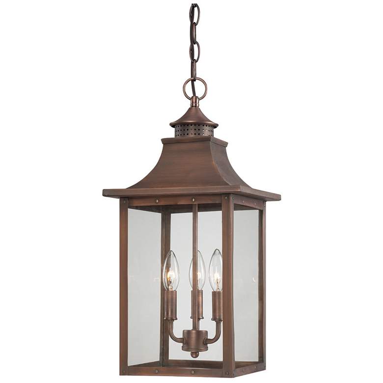 Image 1 St. Charles 3-Light Acopper Patina Hanging Light