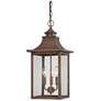 St. Charles 3-Light Acopper Patina Hanging Light