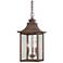 St. Charles 3-Light Acopper Patina Hanging Light