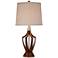 St. Claire Mid-Century Modern Table Lamp with USB Dimmer Cord