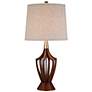 St. Claire Mid-Century Modern Table Lamp with USB Dimmer Cord