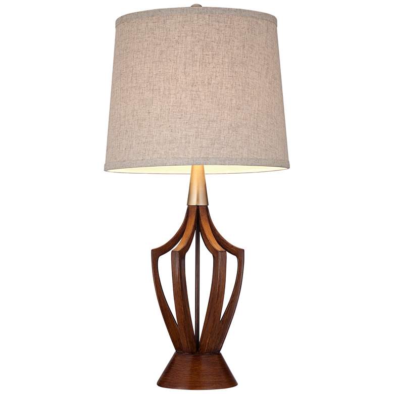 Image 6 St. Claire Wood Open Base Table Lamps Set of 2 more views