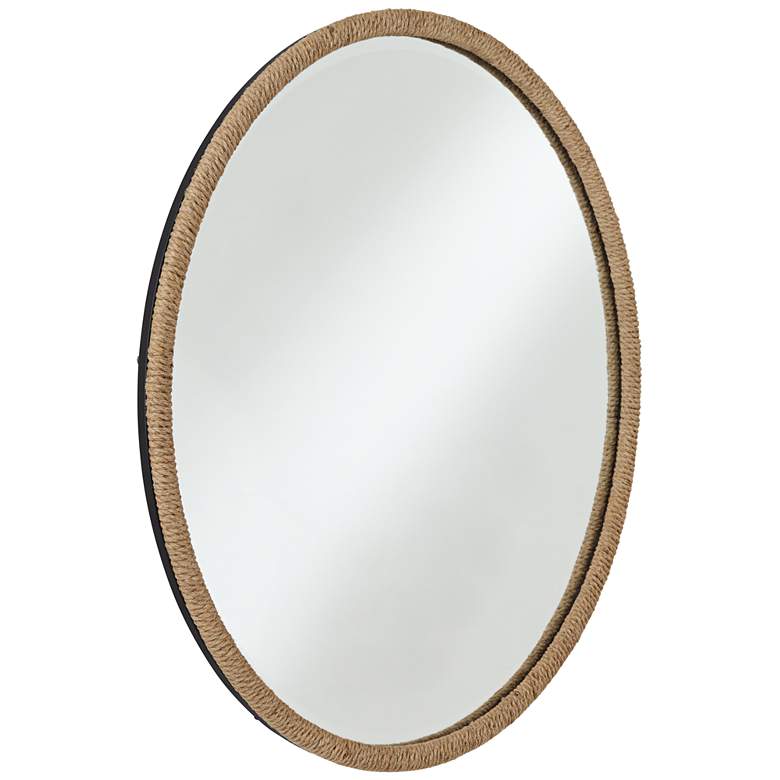 Image 6 St. Croix Natural Braided Rope 34" Round Wall Mirror more views