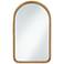 St. Croix Natural Rattan 24 1/4" x 39" Arch Top Wall Mirror