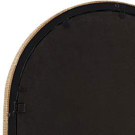 Image4 of St. Croix Natural Rattan 24 1/4" x 39" Arch Top Wall Mirror more views