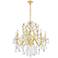 St. Francis 12 Lt Gold Chandelier Clear