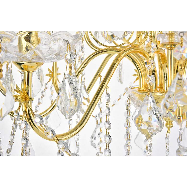 Image 3 St. Francis 12 Lt Gold Chandelier Clear more views